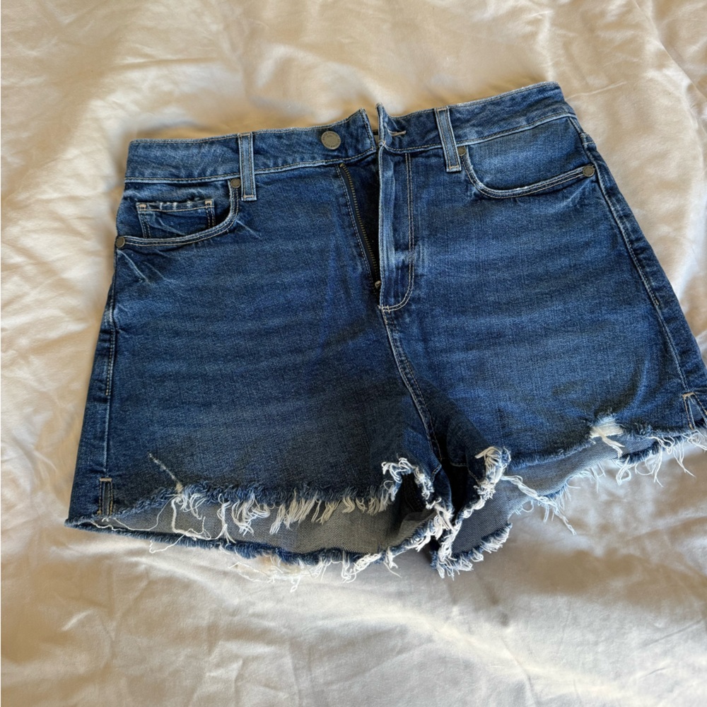 Paige Denim Margot Shorts with raw hem